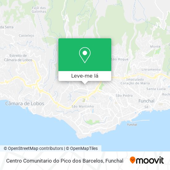 Centro Comunitario do Pico dos Barcelos mapa