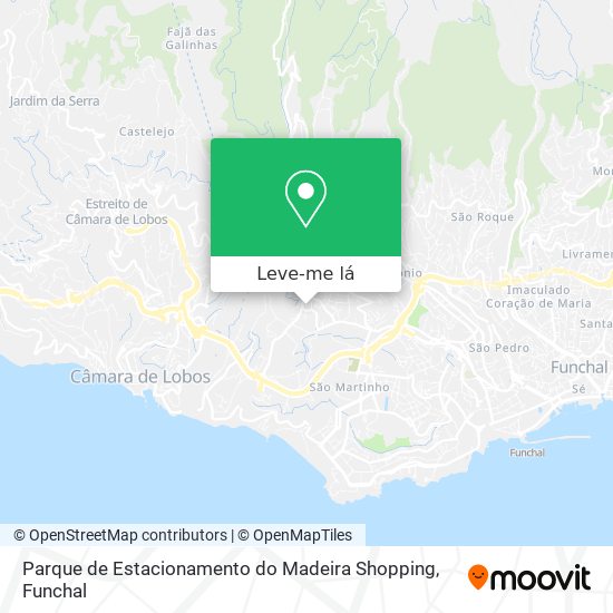 Parque de Estacionamento do Madeira Shopping mapa