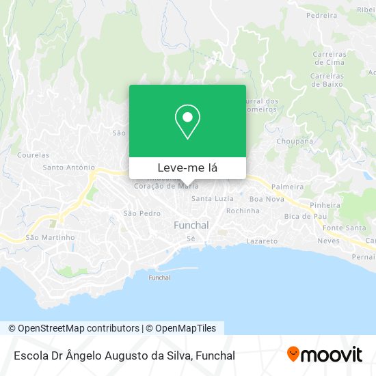 Escola Dr Ângelo Augusto da Silva mapa