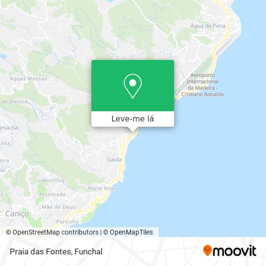 Praia das Fontes mapa