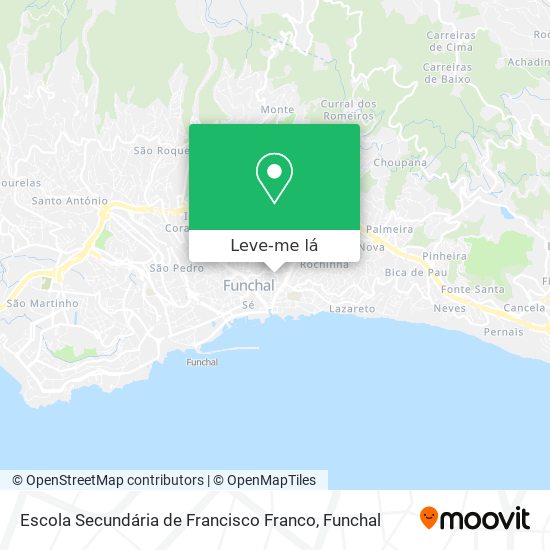 Escola Secundária de Francisco Franco mapa