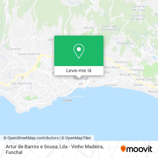 Artur de Barros e Sousa, Lda - Vinho Madeira mapa