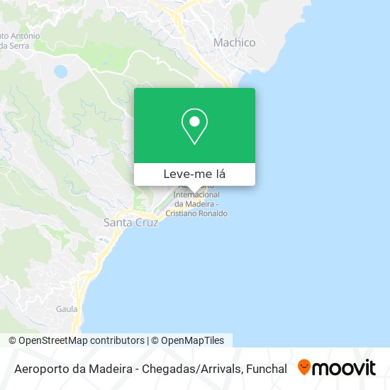 Aeroporto da Madeira - Chegadas / Arrivals mapa