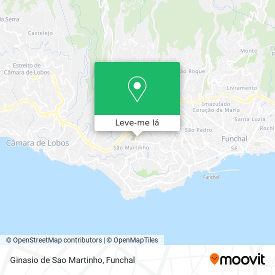 Ginasio de Sao Martinho mapa