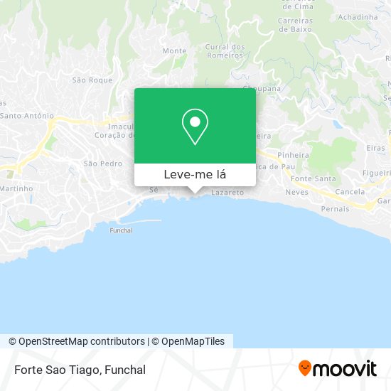 Forte Sao Tiago mapa