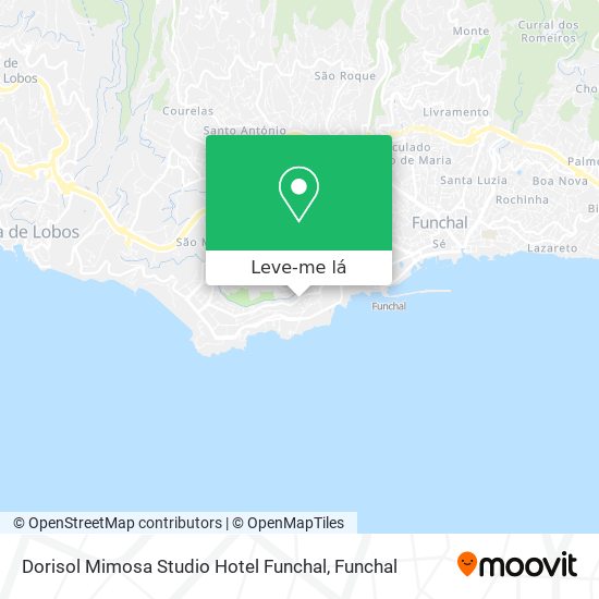 Dorisol Mimosa Studio Hotel Funchal mapa