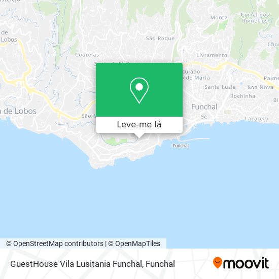 GuestHouse Vila Lusitania Funchal mapa
