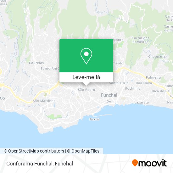 Conforama Funchal mapa