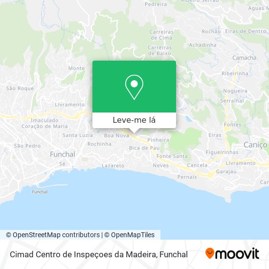 Cimad Centro de Inspeçoes da Madeira mapa