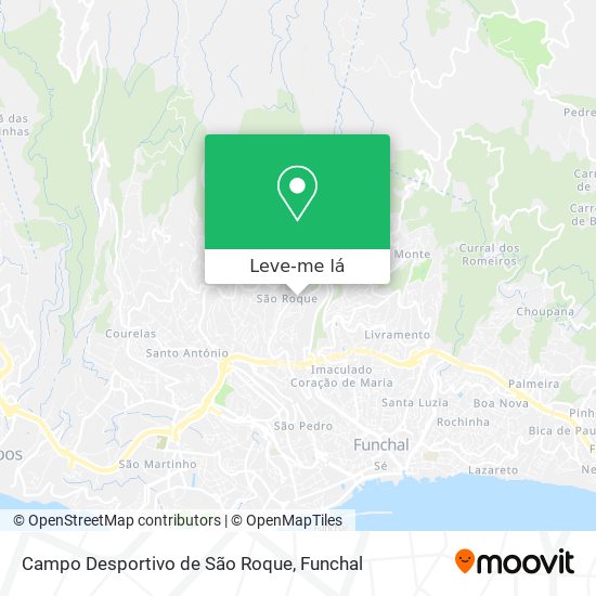 Campo Desportivo de São Roque mapa