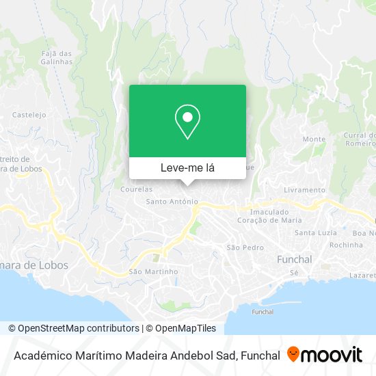 Académico Marítimo Madeira Andebol Sad mapa