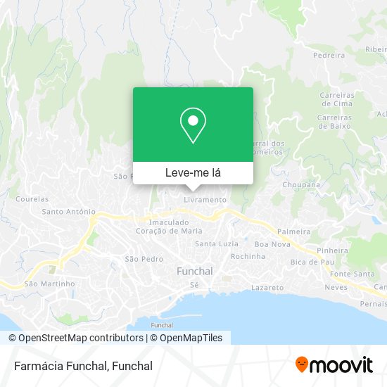Farmácia Funchal mapa