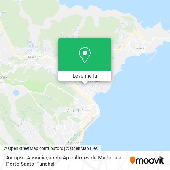 Aamps - Associação de Apicultores da Madeira e Porto Santo mapa