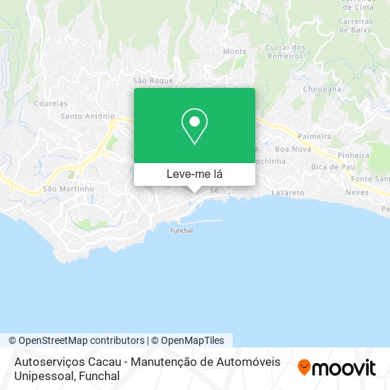 Autoserviços Cacau - Manutenção de Automóveis Unipessoal mapa