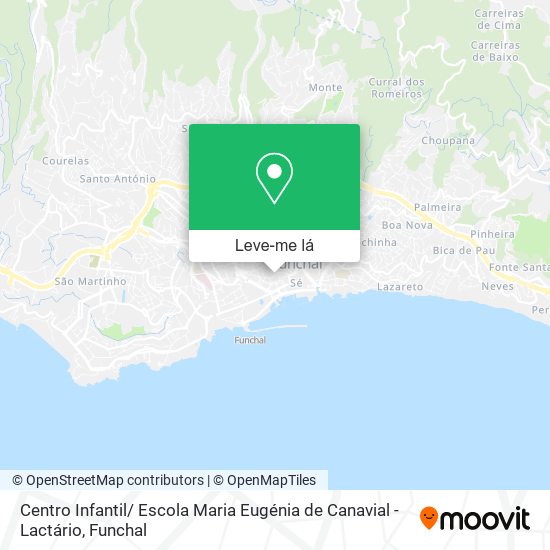 Centro Infantil/ Escola Maria Eugénia de Canavial - Lactário mapa
