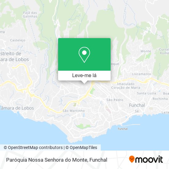 Paróquia Nossa Senhora do Monte mapa