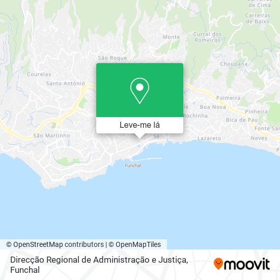 Direcção Regional de Administração e Justiça mapa