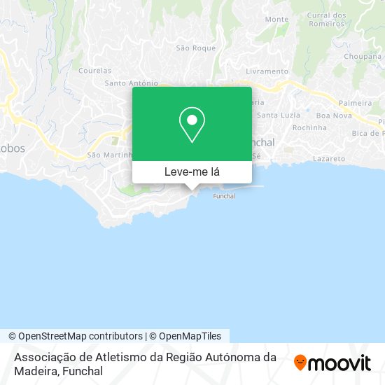 Associação de Atletismo da Região Autónoma da Madeira mapa