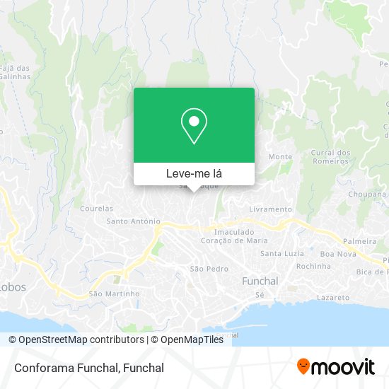 Conforama Funchal mapa