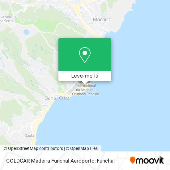 GOLDCAR Madeira Funchal Aeroporto mapa