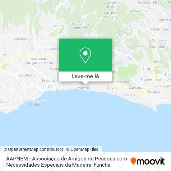AAPNEM - Associação de Amigos de Pessoas com Necessidades Especiais da Madeira mapa