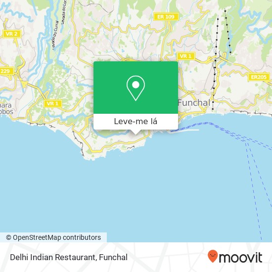 Delhi Indian Restaurant mapa
