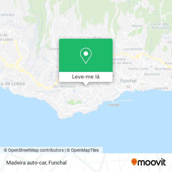 Madeira auto-car mapa
