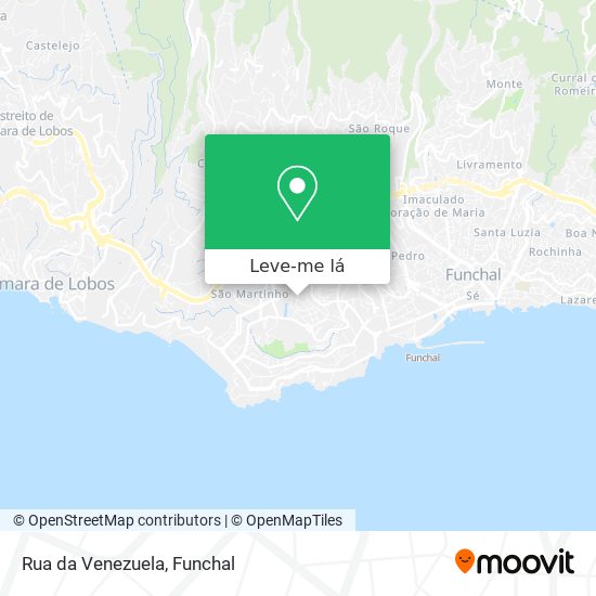 Rua da Venezuela mapa