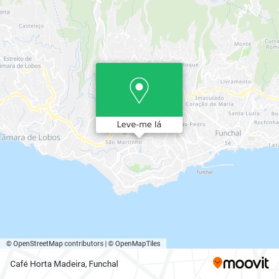 Café Horta Madeira mapa