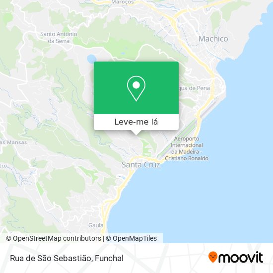 Rua de São Sebastião mapa