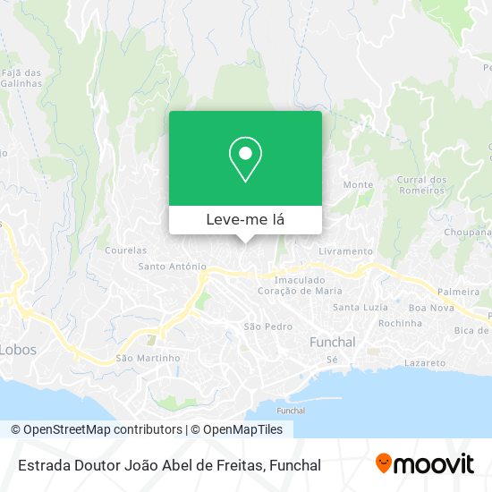 Estrada Doutor João Abel de Freitas mapa