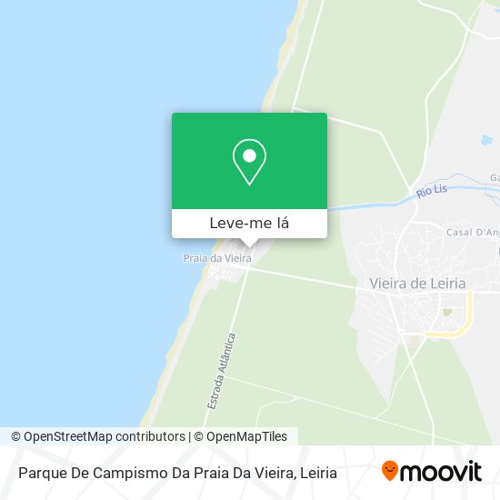 Parque De Campismo Da Praia Da Vieira mapa