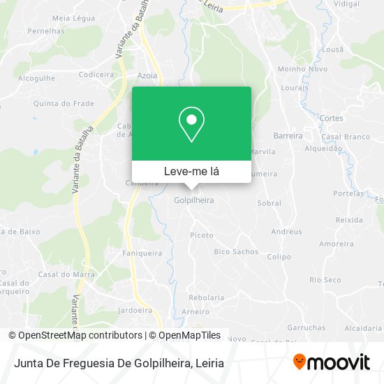 Junta De Freguesia De Golpilheira mapa