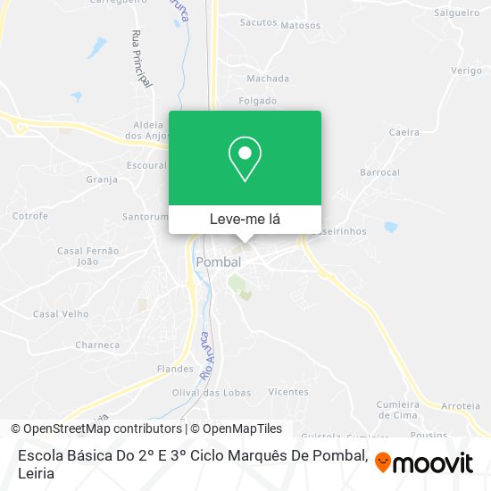 Escola Básica Do 2º E 3º Ciclo Marquês De Pombal mapa