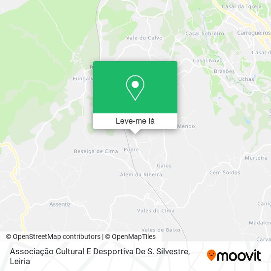 Associação Cultural E Desportiva De S. Silvestre mapa