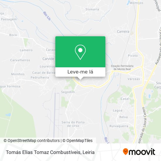 Tomás Elias Tomaz Combustíveis mapa