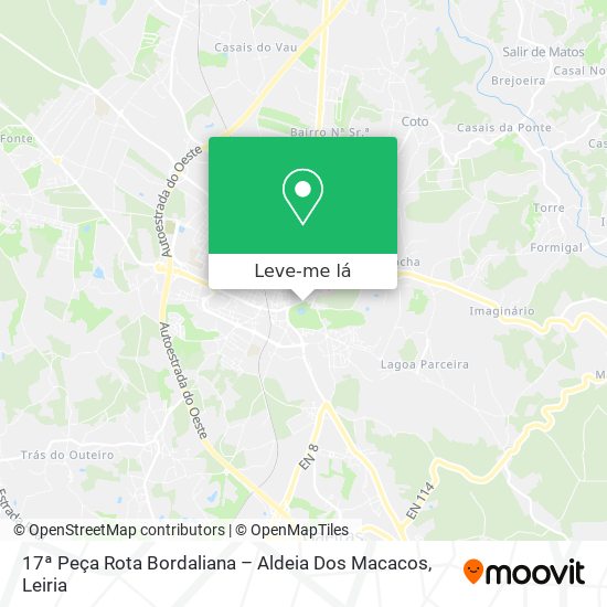 17ª Peça Rota Bordaliana – Aldeia Dos Macacos mapa