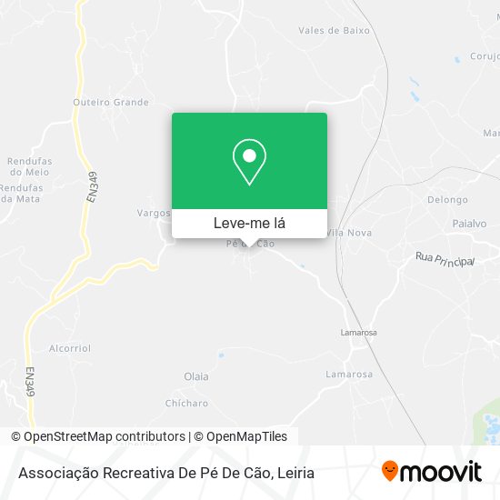 Associação Recreativa De Pé De Cão mapa