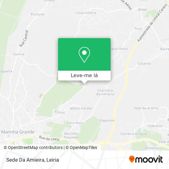 Sede Da Amieira mapa