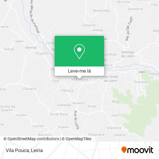 Vila Pouca mapa