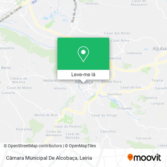 Câmara Municipal De Alcobaça mapa