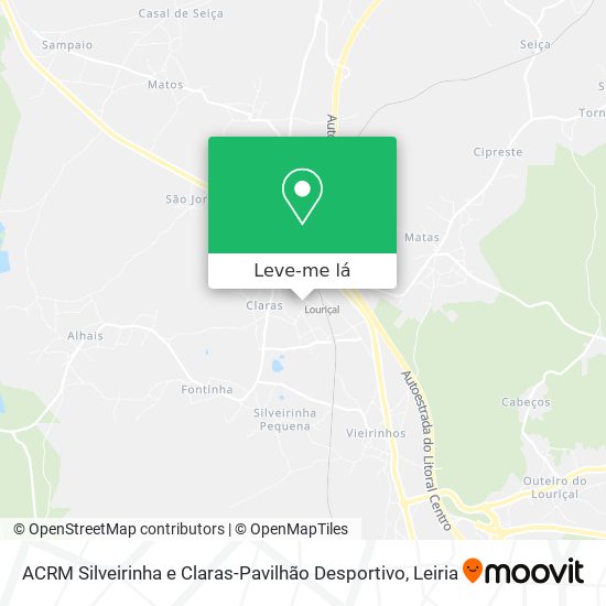 ACRM Silveirinha e Claras-Pavilhão Desportivo mapa