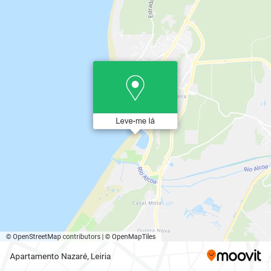 Apartamento Nazaré mapa