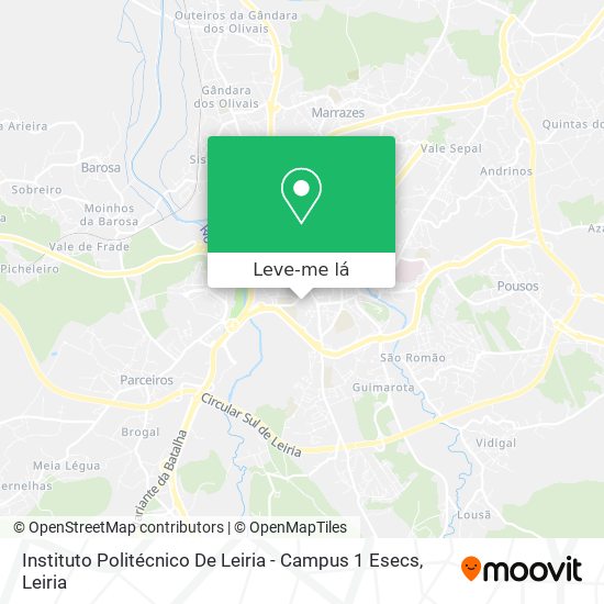 Instituto Politécnico De Leiria - Campus 1 Esecs mapa