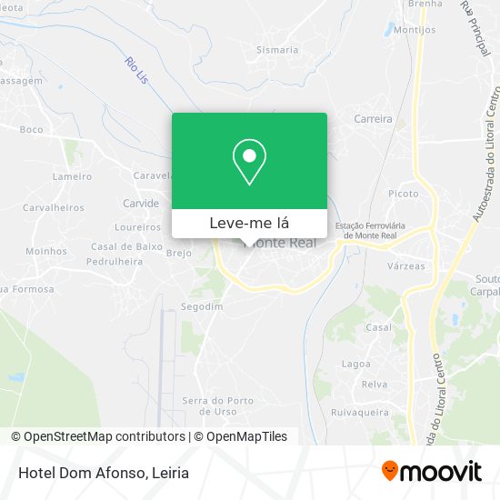 Hotel Dom Afonso mapa