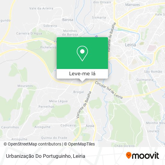 Urbanização Do Portuguinho mapa