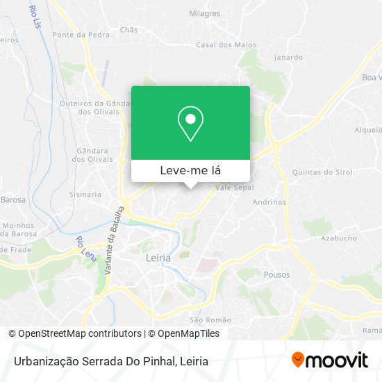 Urbanização Serrada Do Pinhal mapa
