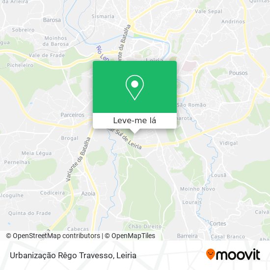 Urbanização Rêgo Travesso mapa