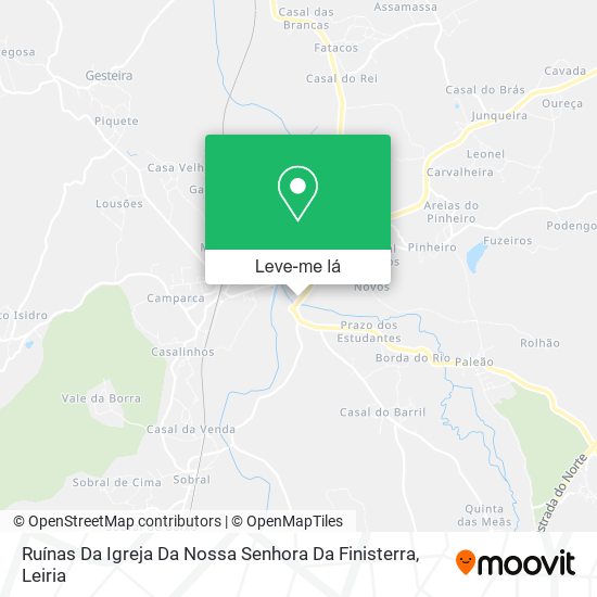 Ruínas Da Igreja Da Nossa Senhora Da Finisterra mapa