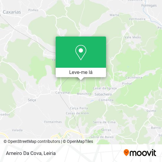 Arneiro Da Cova mapa